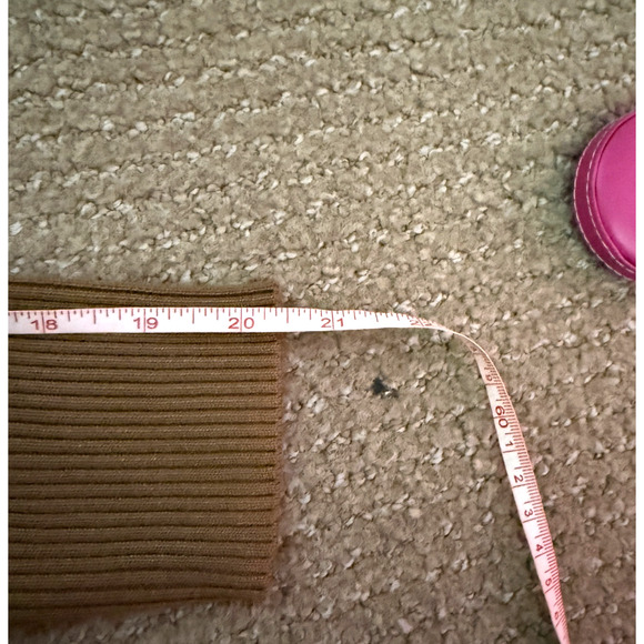 NWT Fashion Nova Tamara Camel Ribbed Knit Sweater Maxi Bodycon Dress Size L - Picture 7 of 12